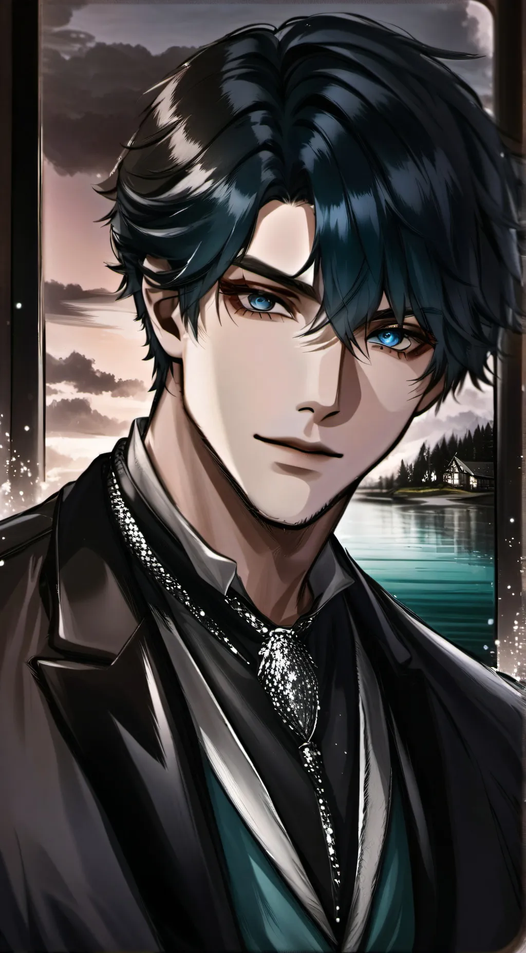 ai character: °• Ashton •° background