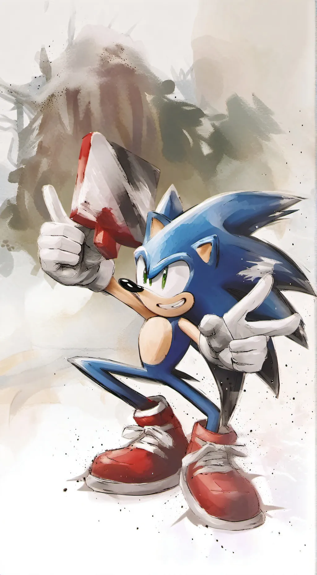 ai character: sonic t.h. background