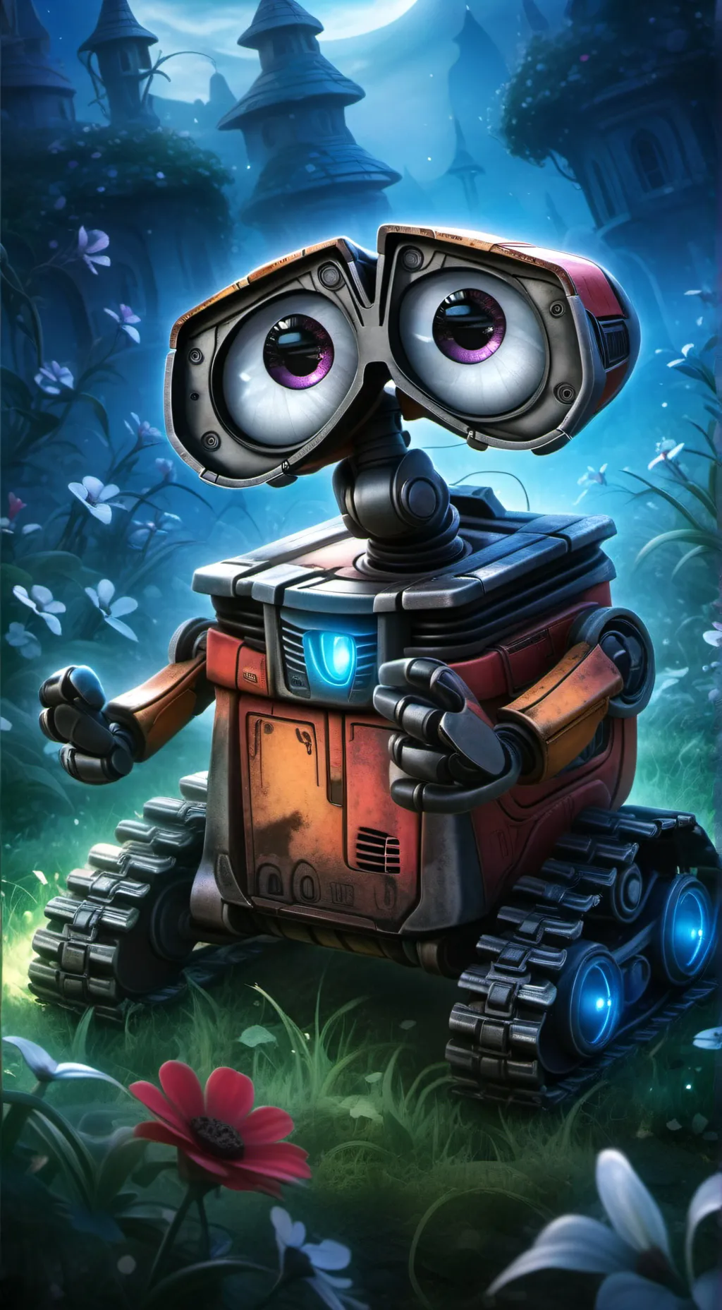 ai character: Wall•E background