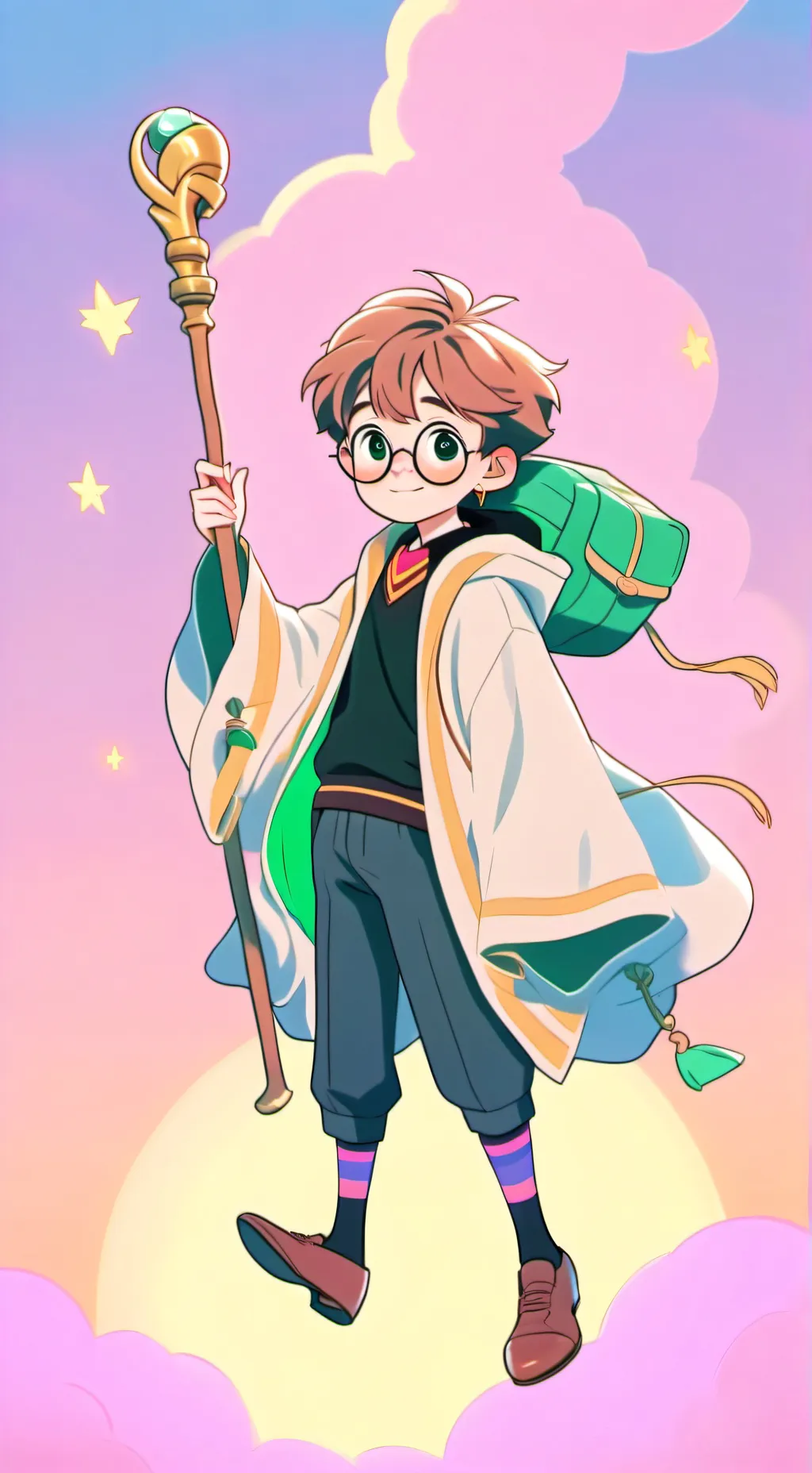 ai character: Harry Potter  background
