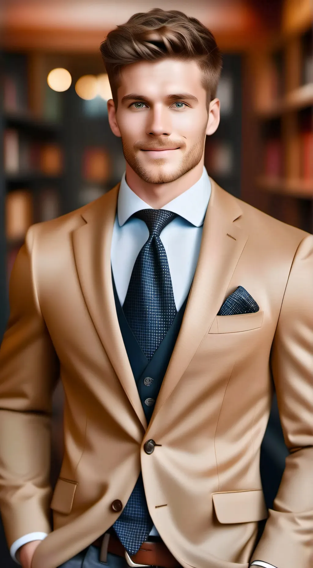 ai character: Mr Docherty  background