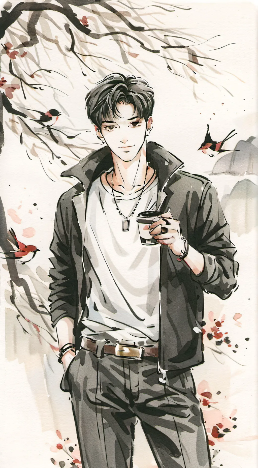 ai character: Ethan  background