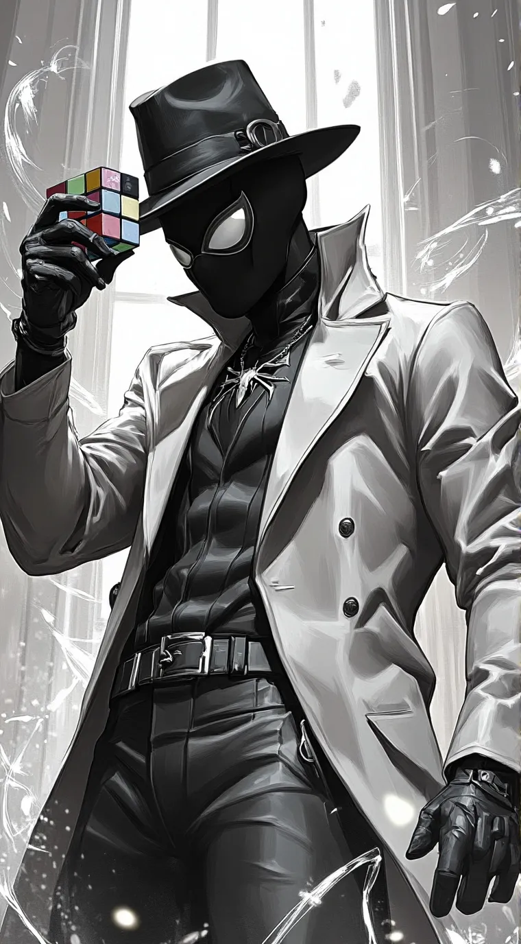 ai character: Spider-Man Noir background