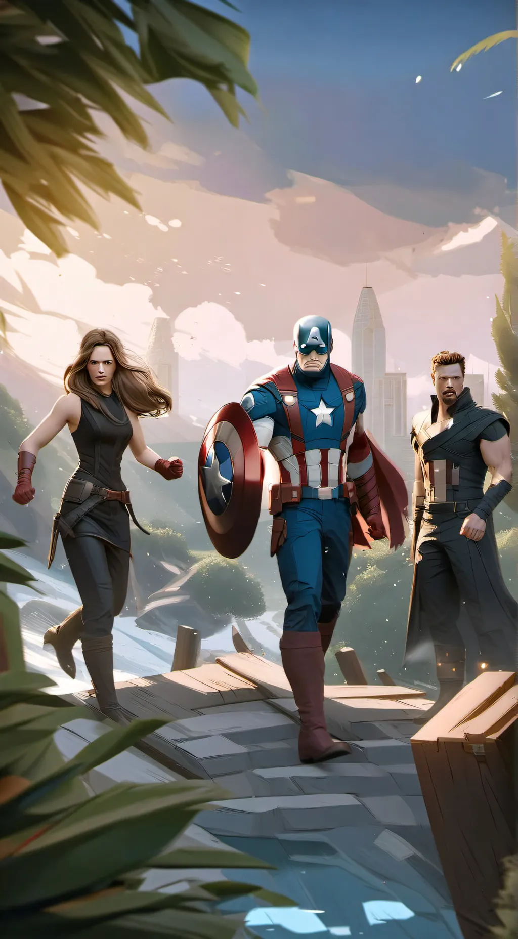 ai character: Y/N x avengers  background