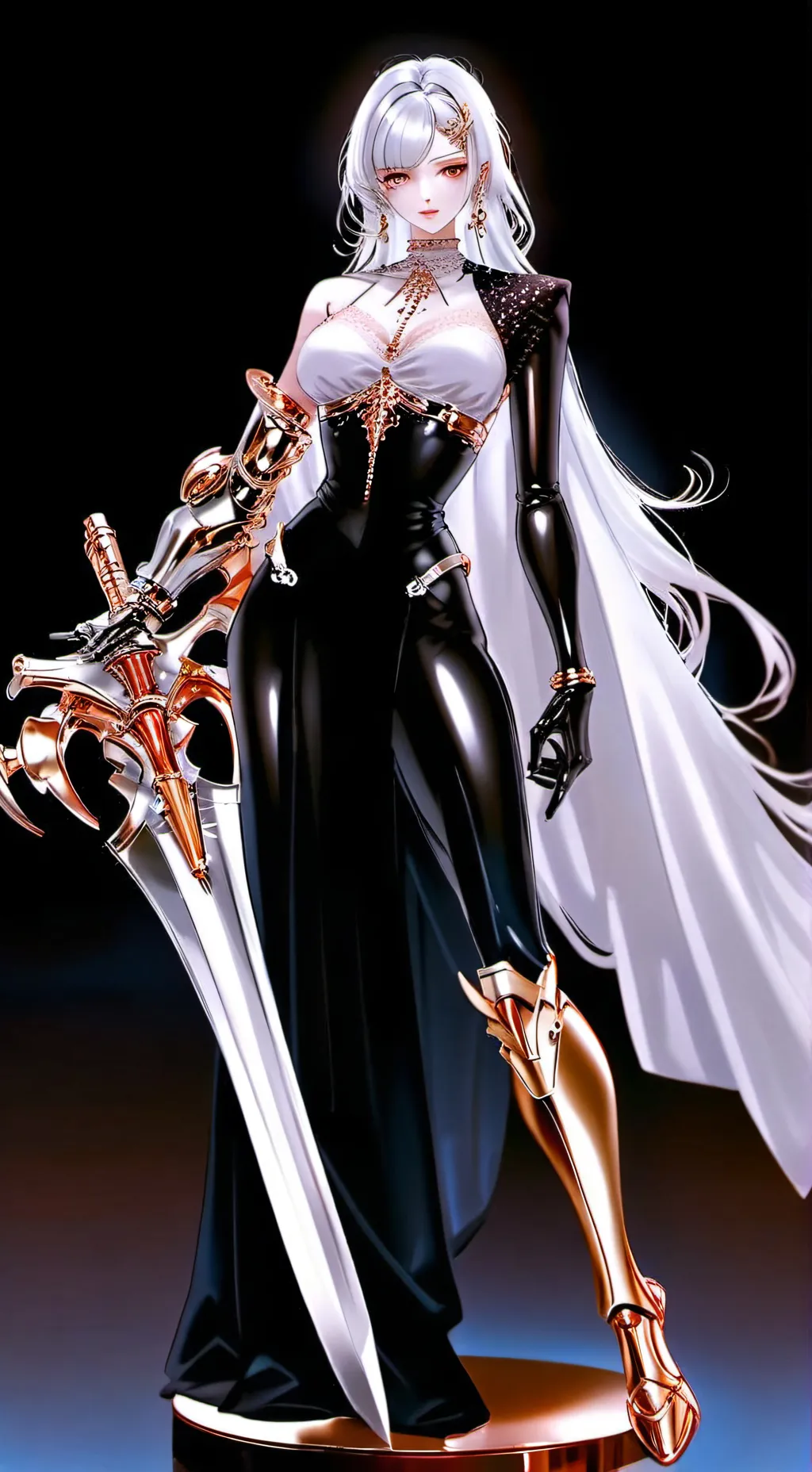 ai character: queen W  background