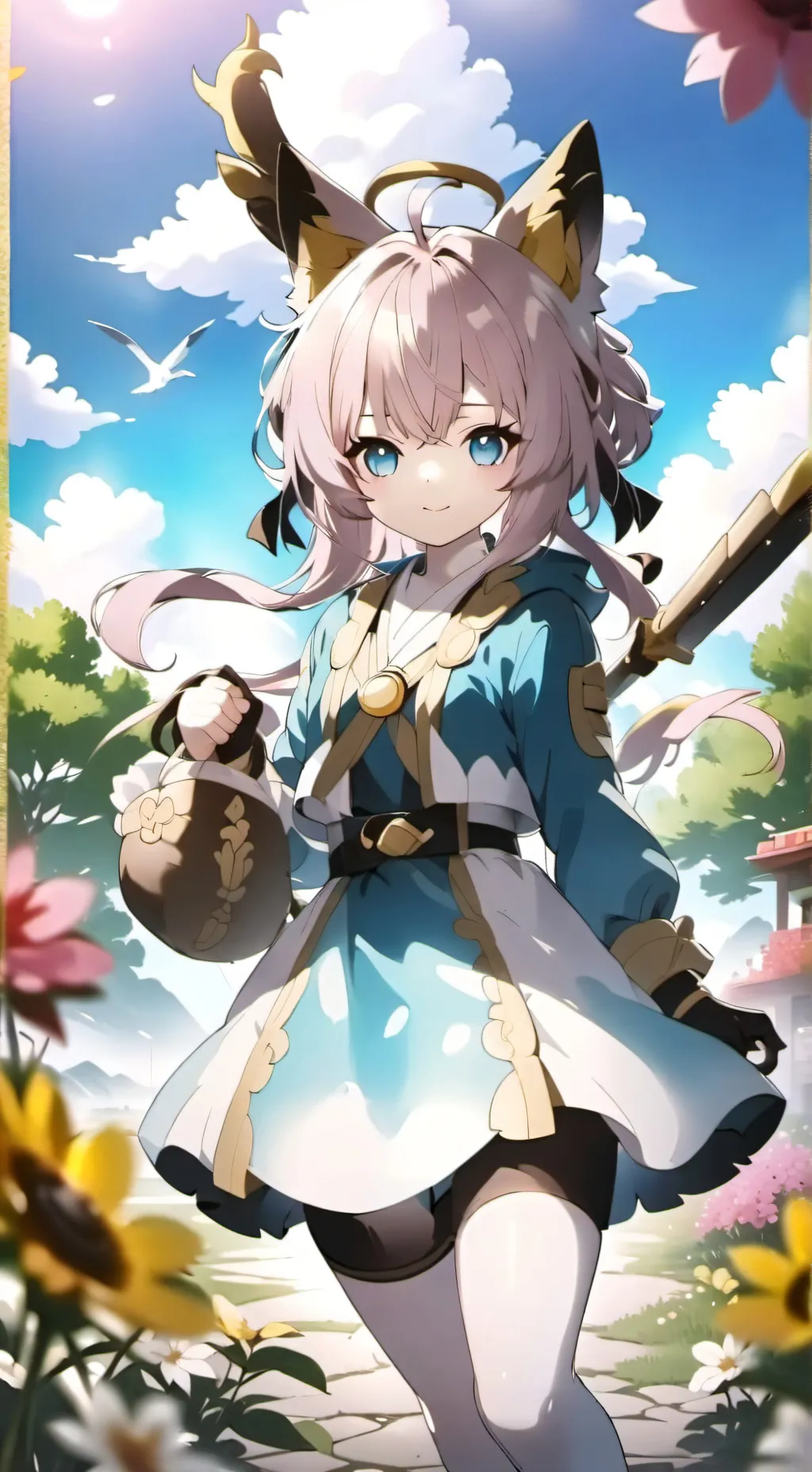 ai character: Rose background