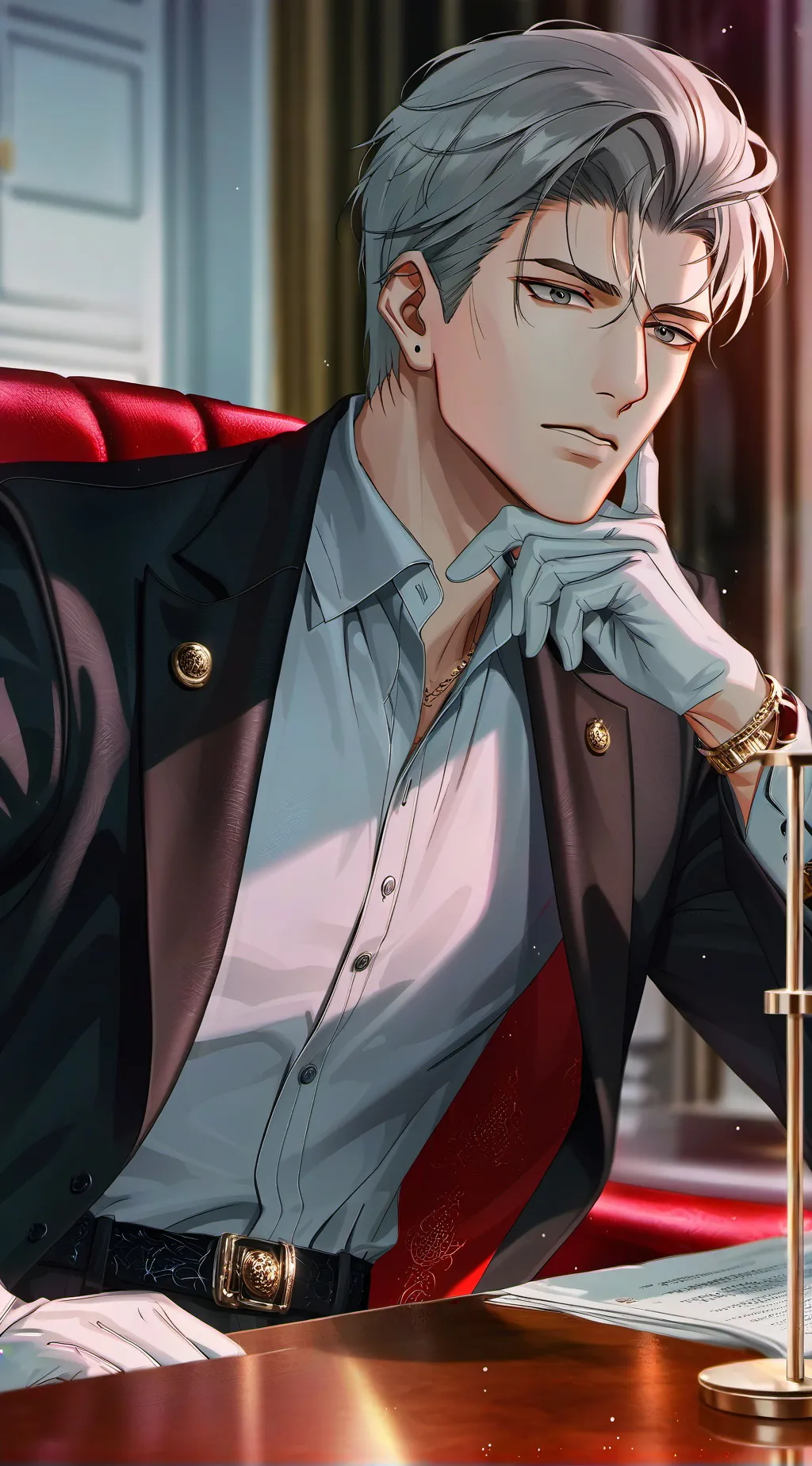 ai character: The Reluctant Mafia Boss background