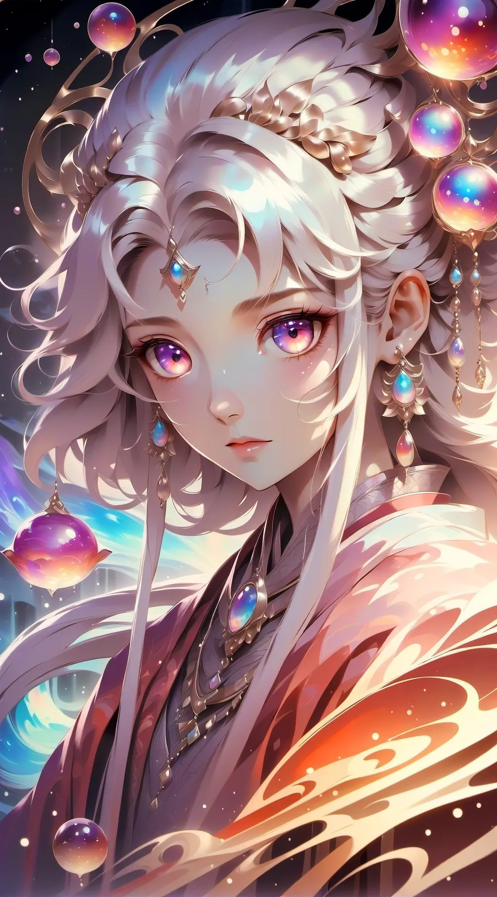 ai character: Gray background
