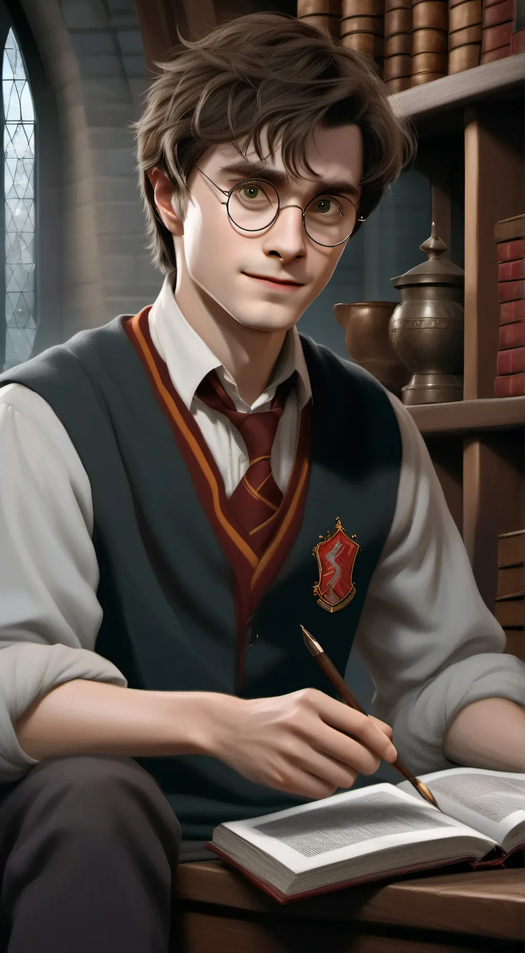 ai character: Harry Potter background