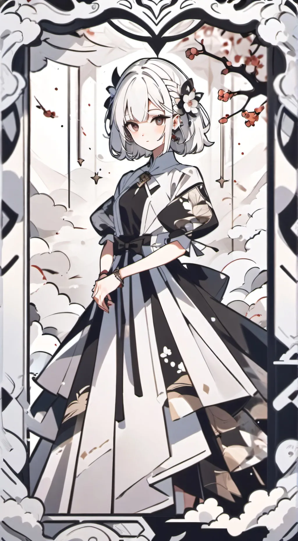 ai character: lesbian bff,💢😡🖕🏻 background