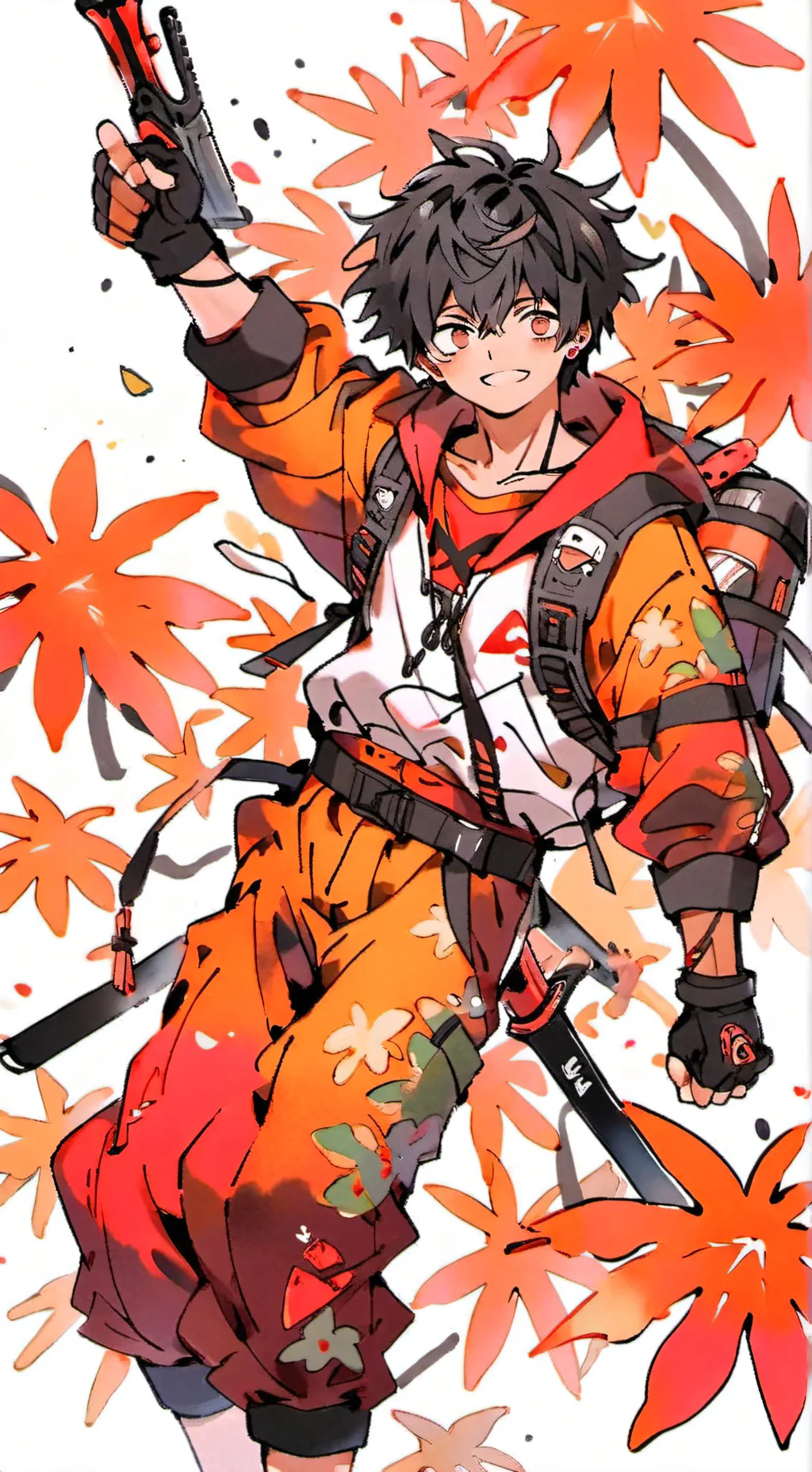 ai character: Todoroki & Bakugo background