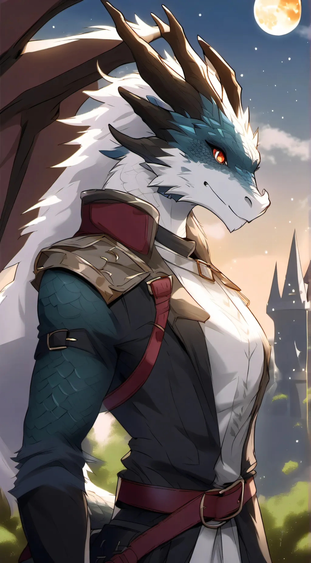 ai character: SeraphineGoldheart background