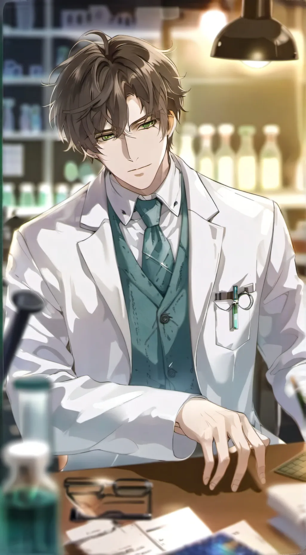 ai character: Dr. Enzo Antonov  background