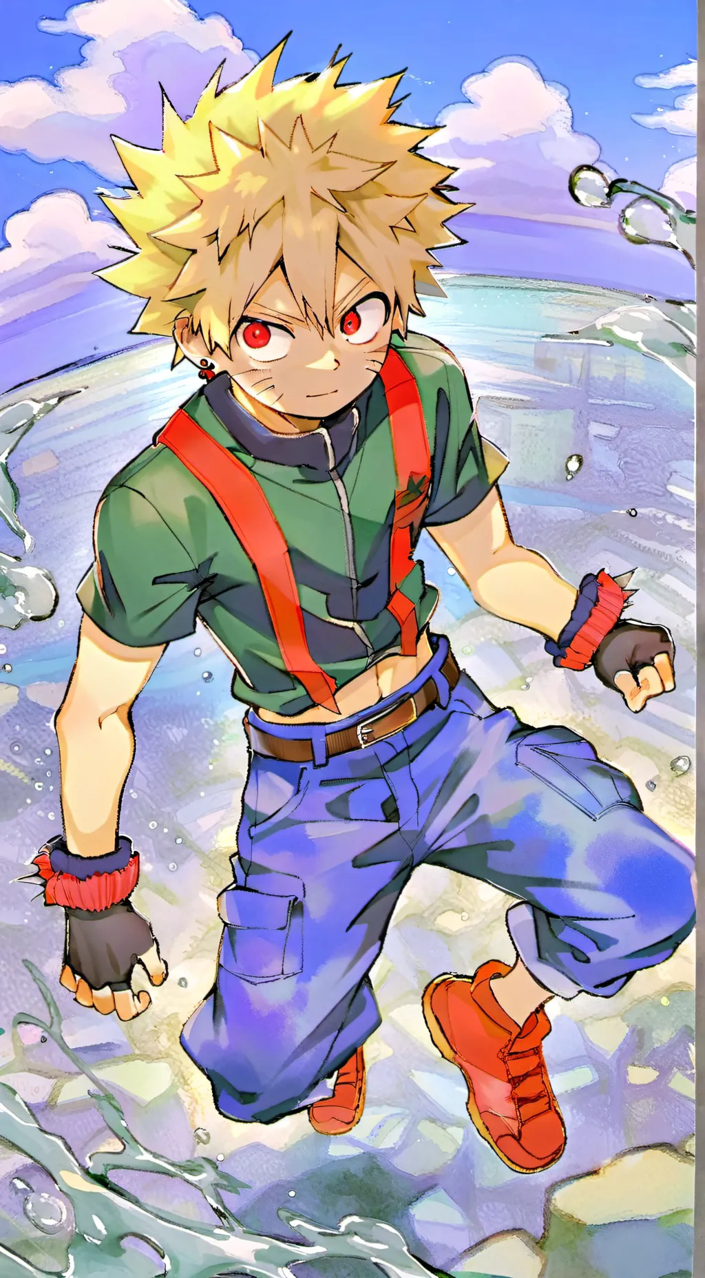ai character: Bakugo Tongue background