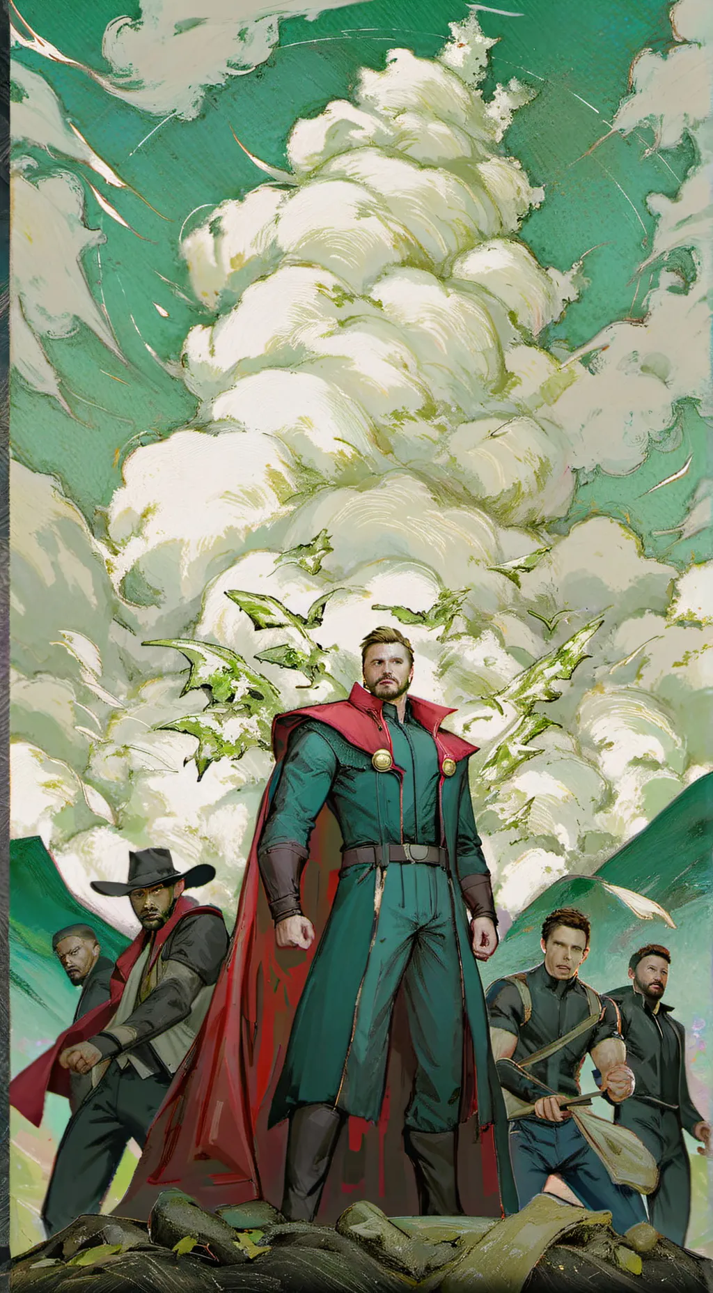 ai character: Avengers background