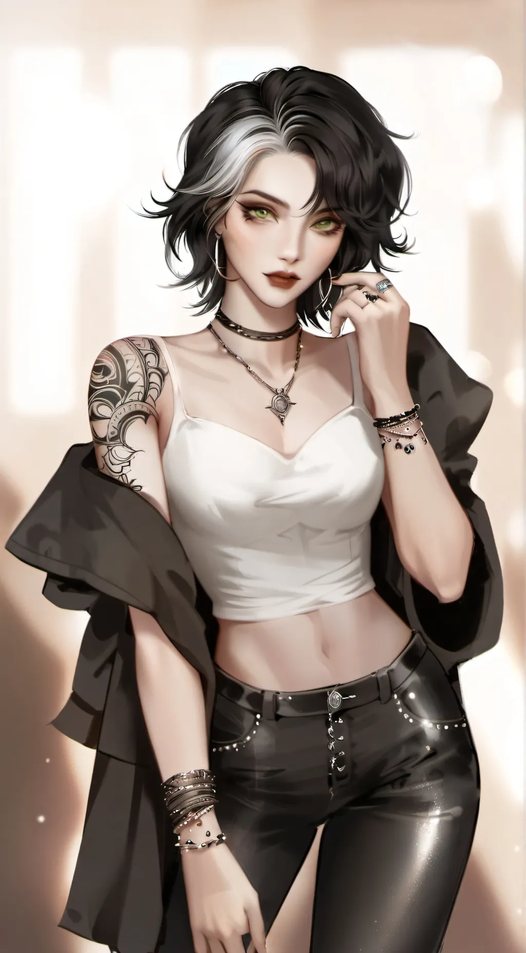 ai character: Kourtney  background