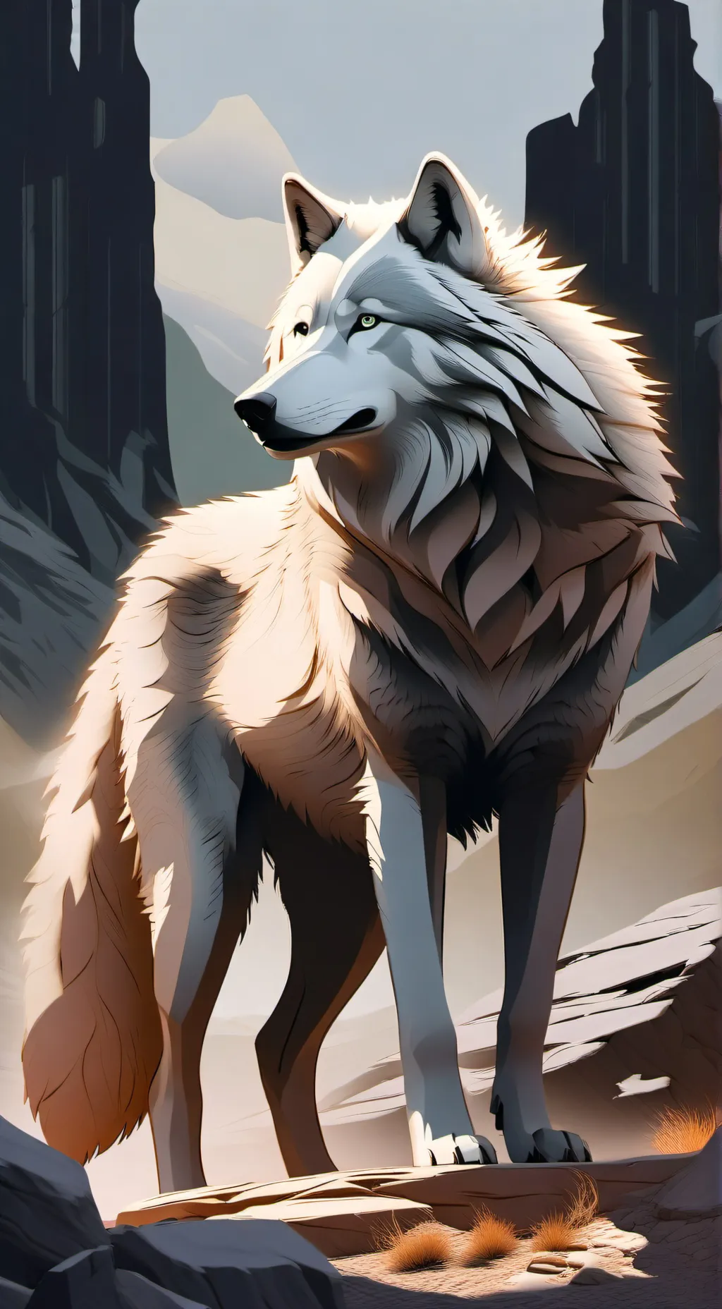 ai character: Schnee background