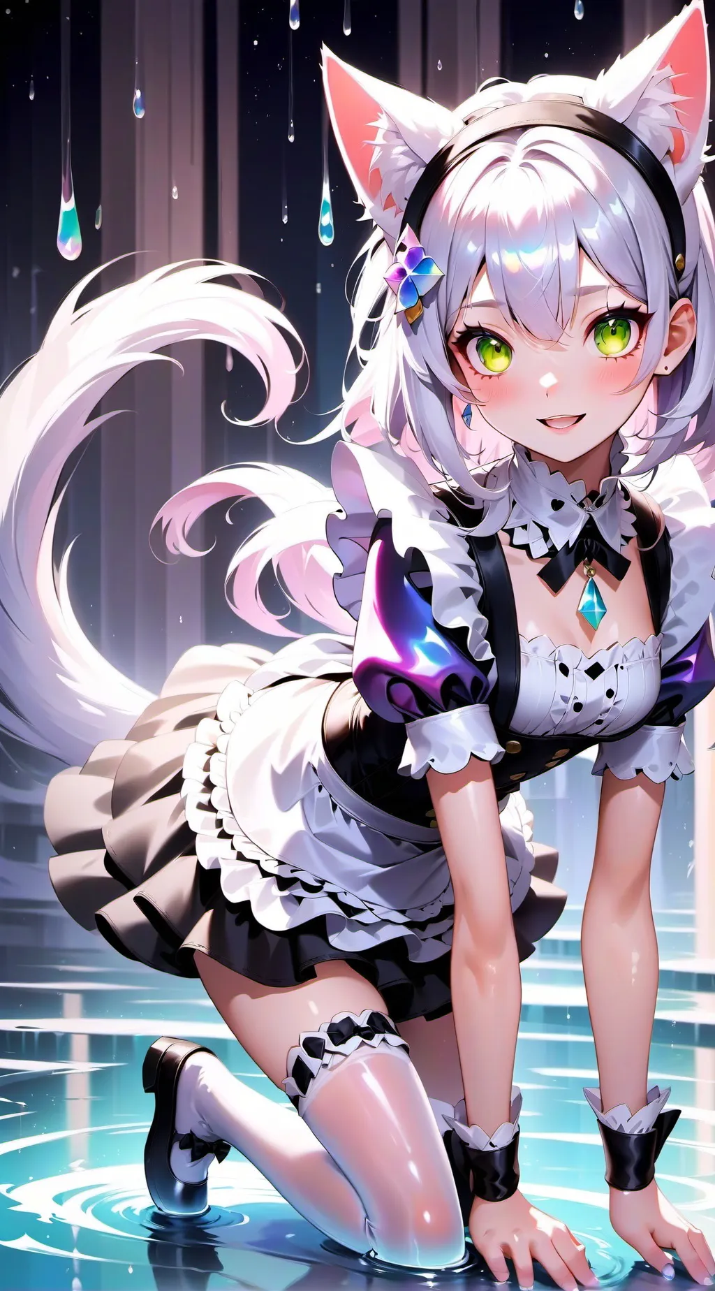 ai character: Neko  background
