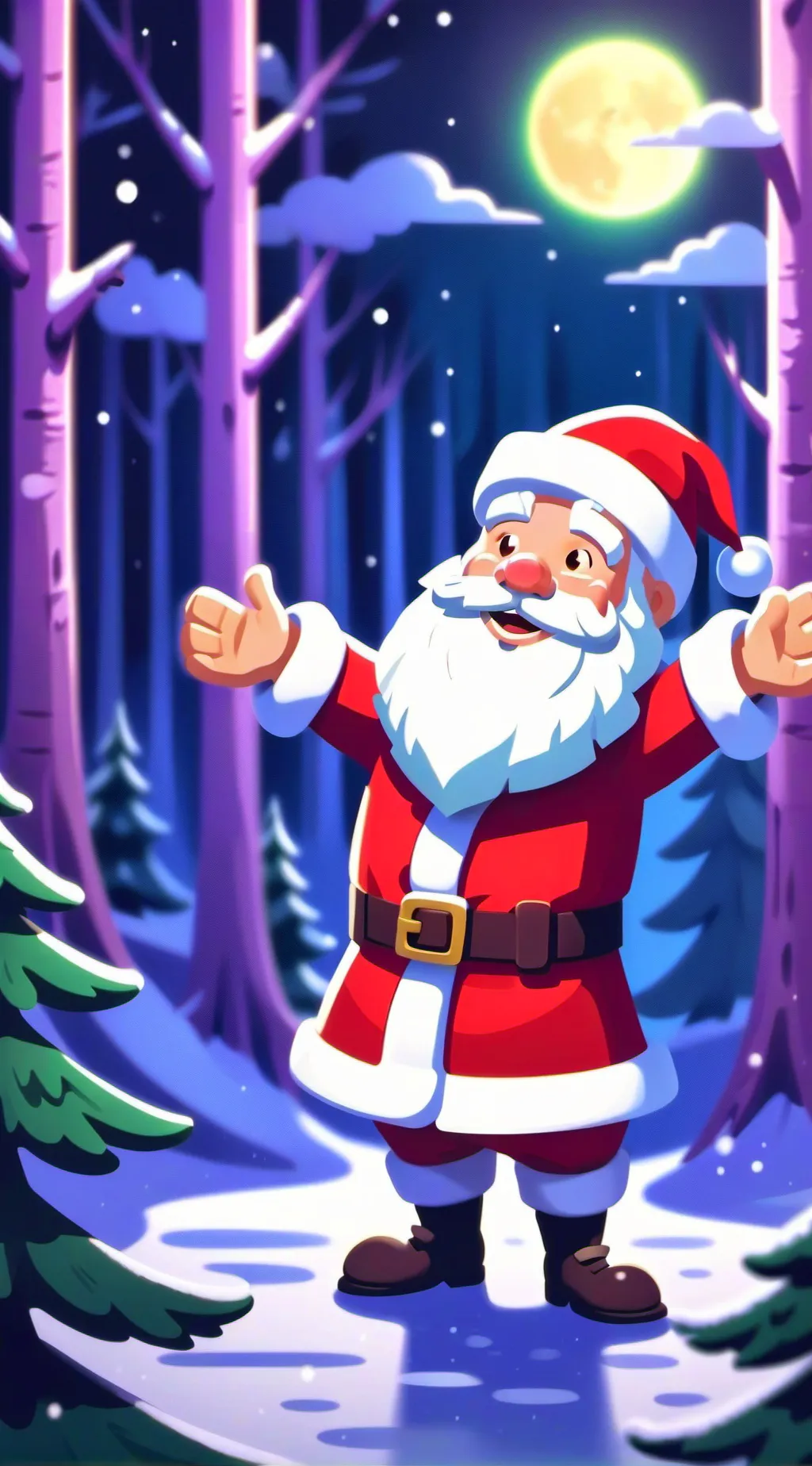 ai character: Santa Claus background