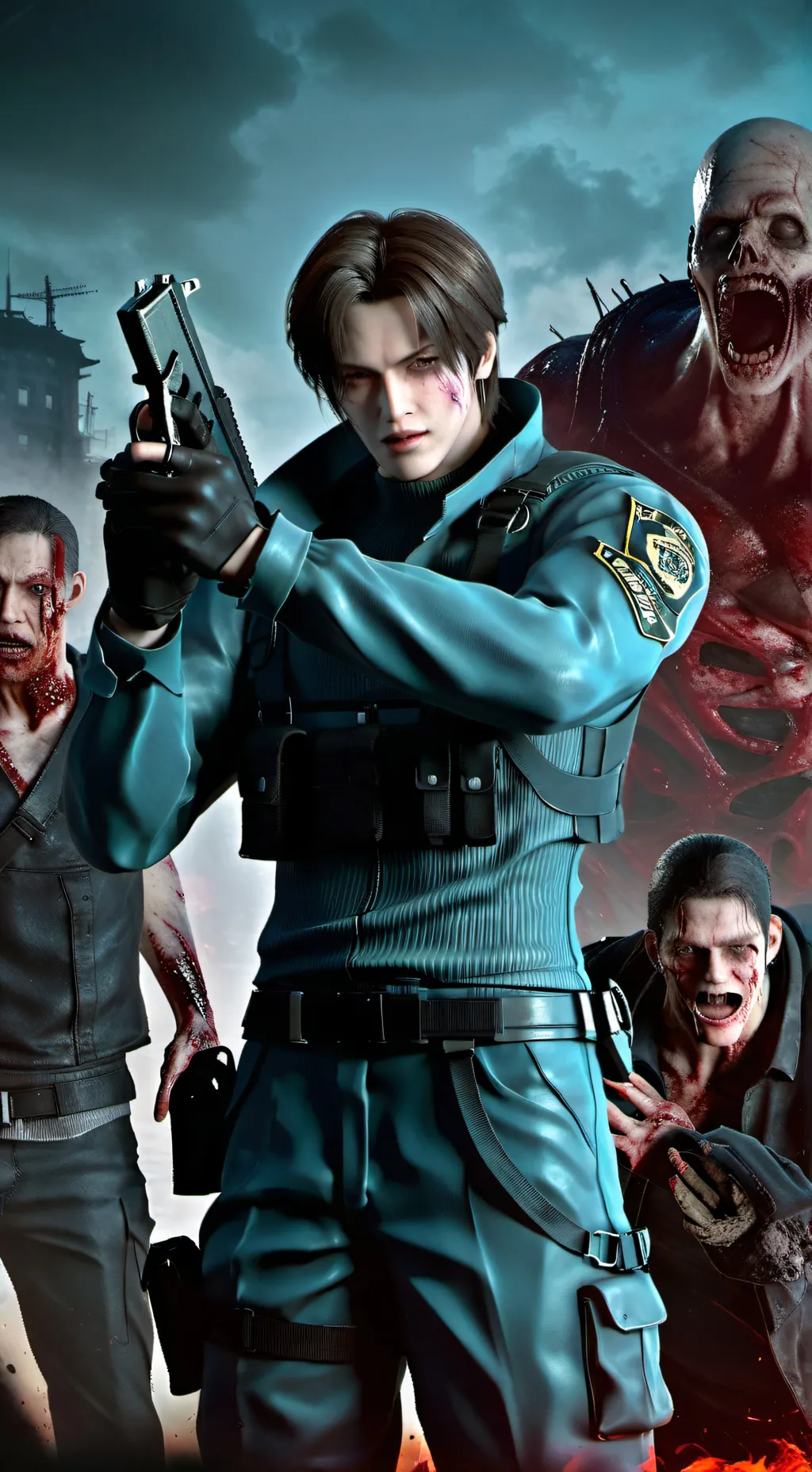 ai character: RE2 background