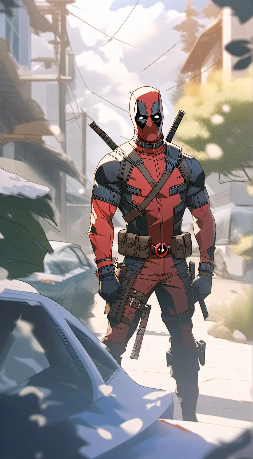 ai character: Deadpool background