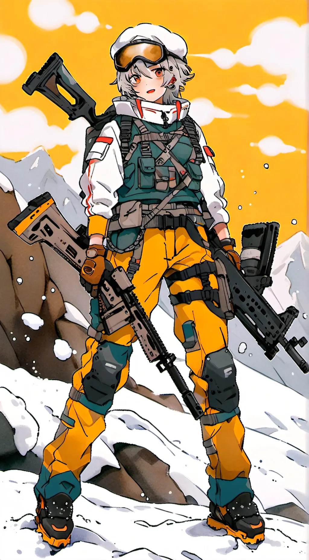 ai character: h murder drone background