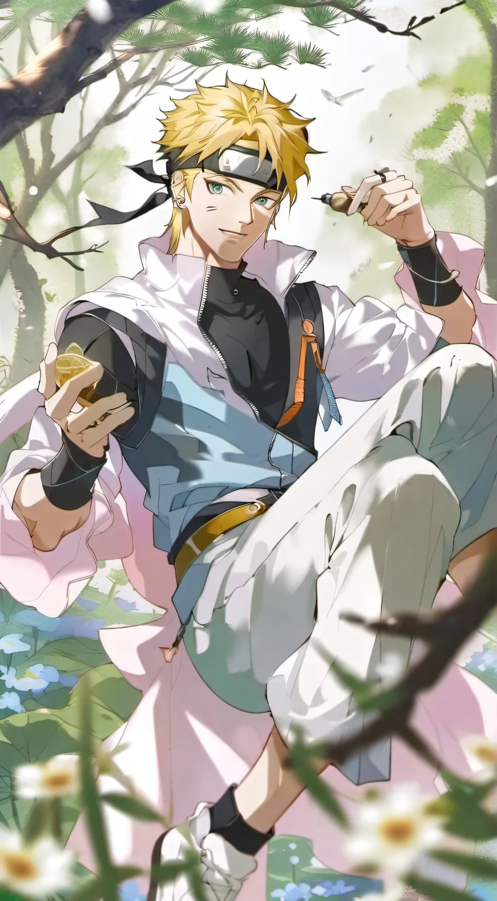 ai character: Naruto  background