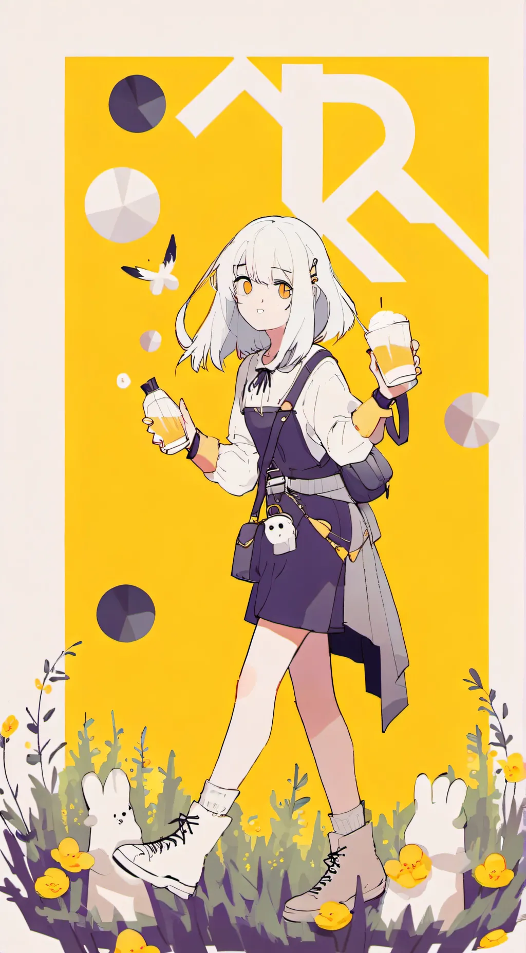 ai character: girl background