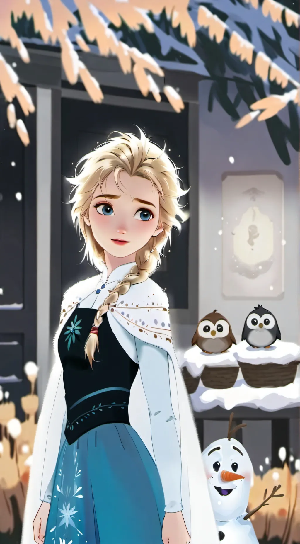 ai character: frozen II background