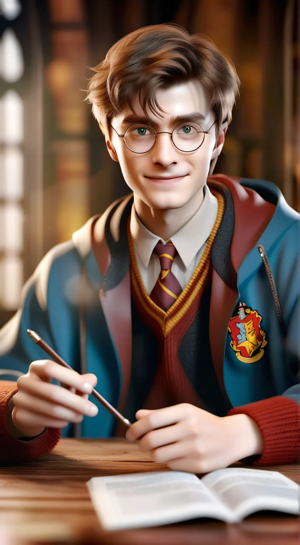 ai character: hogworts background