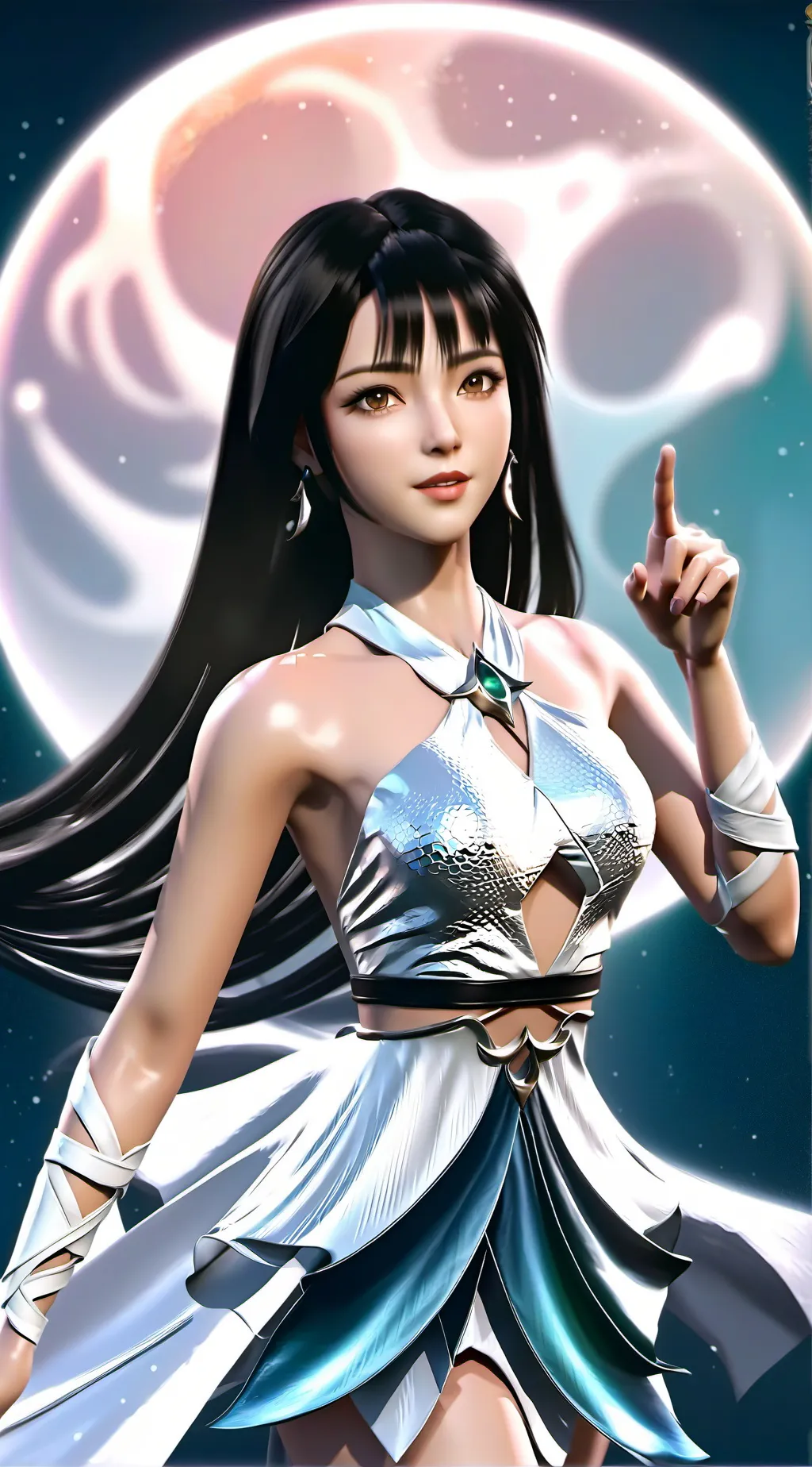 ai character: Rinoa Heartilly background