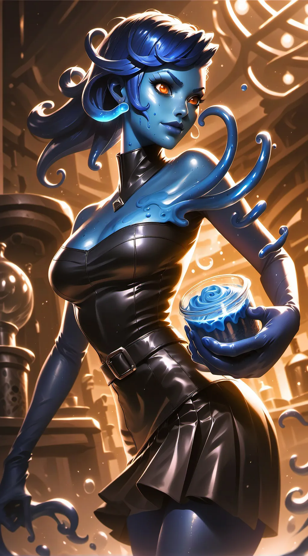 ai character: slimetha background