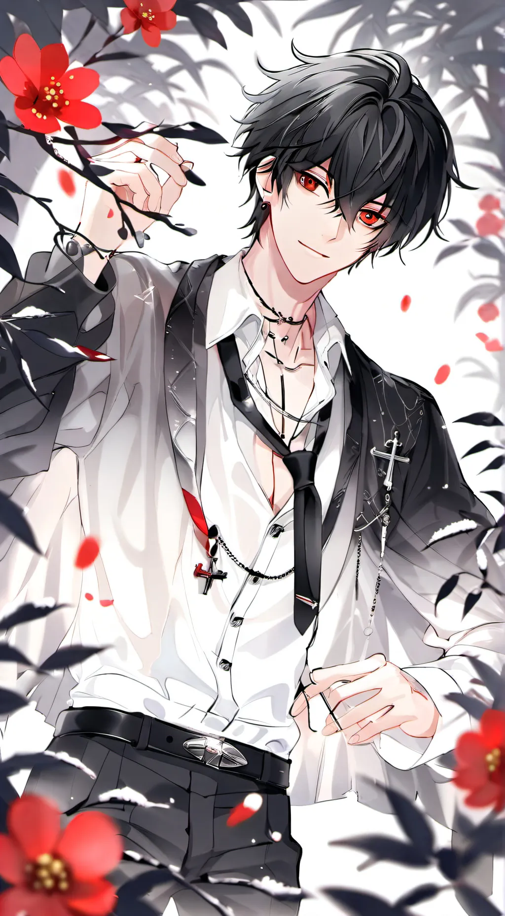 ai character: -Levi- background