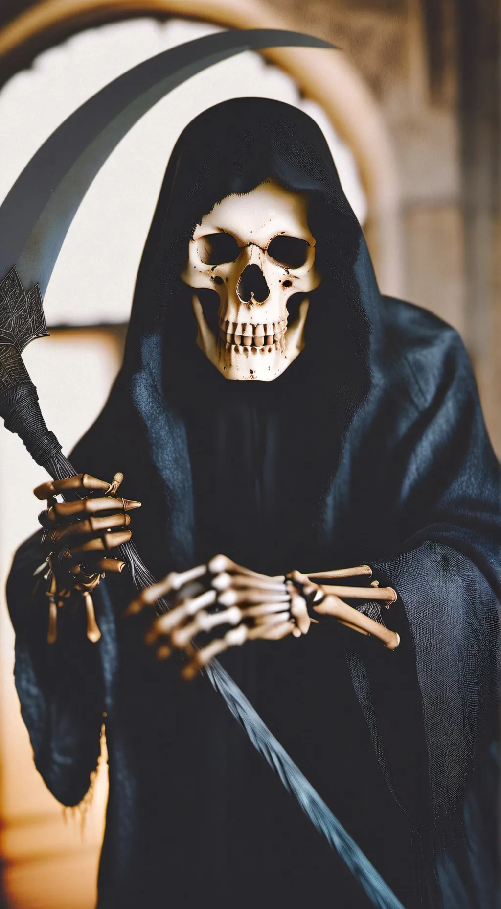 ai character: Grim Reaper background