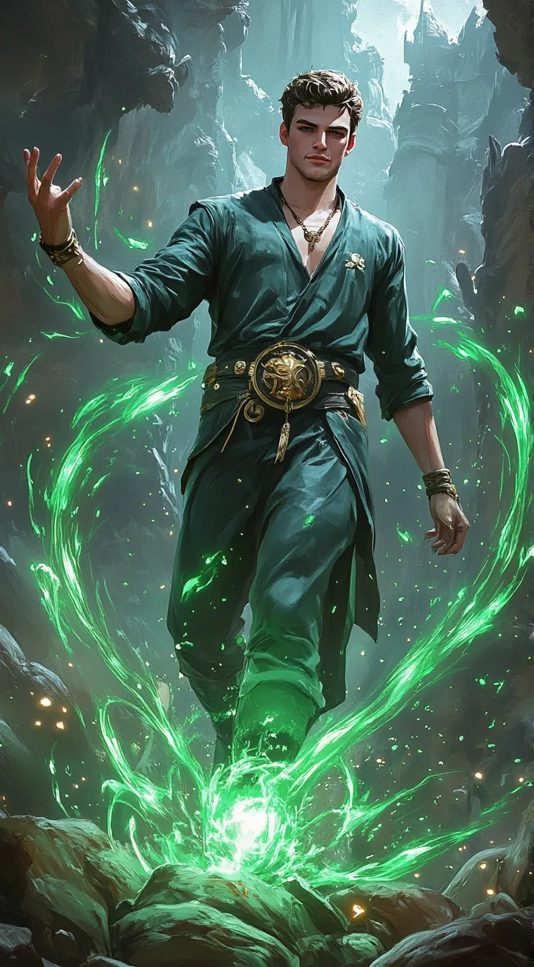 ai character: Strong boy background