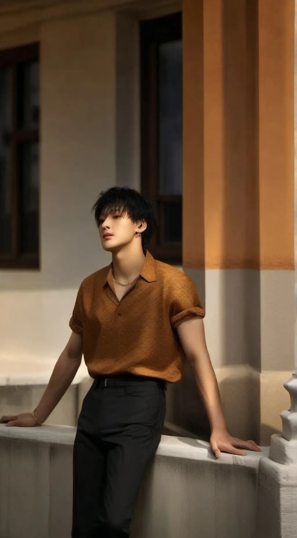 ai character: Seungmin  background
