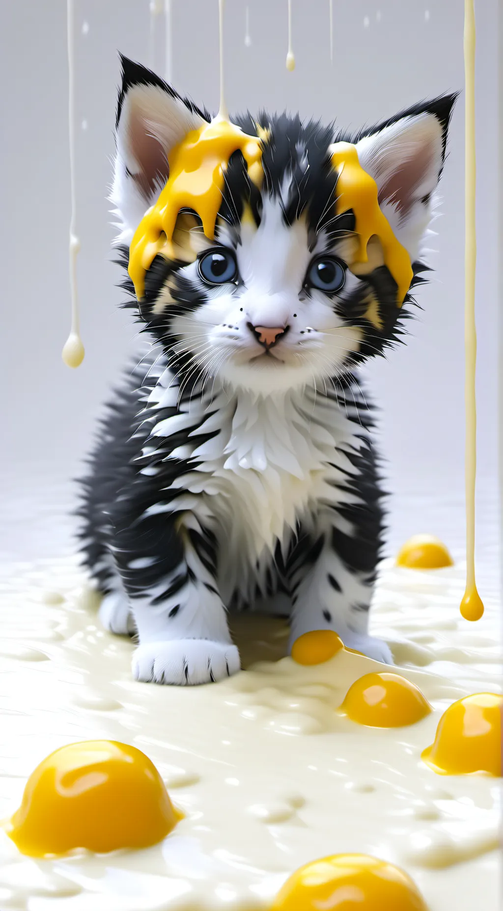 ai character: Drippy Kitten background