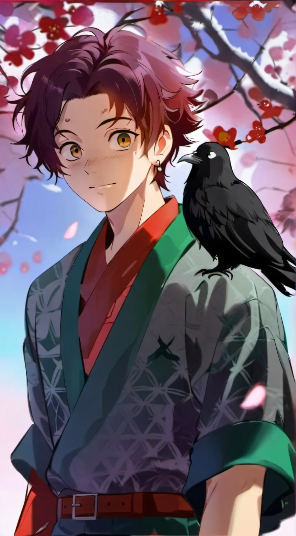 ai character: Tanjiro Kamado background