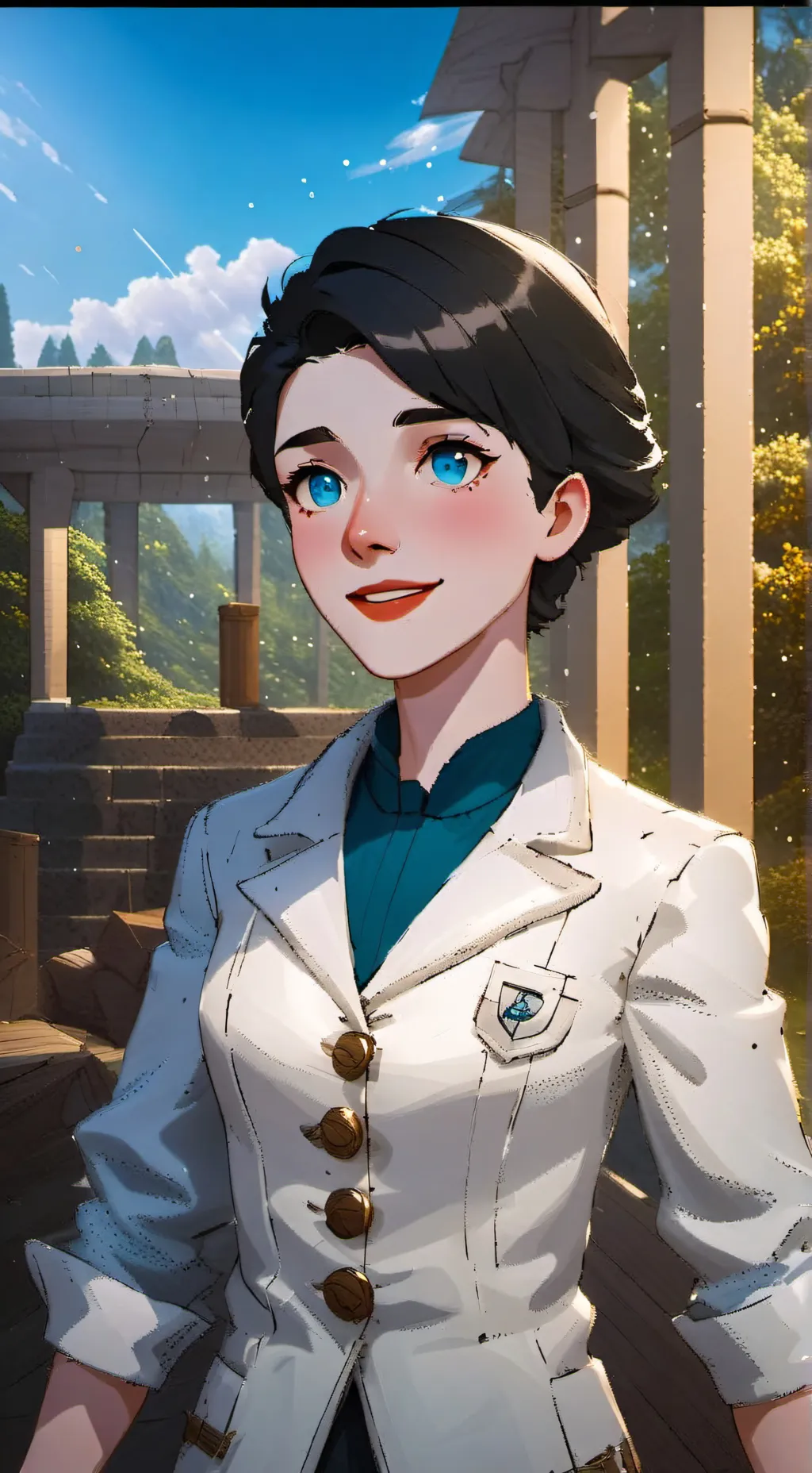 ai character: Curie background