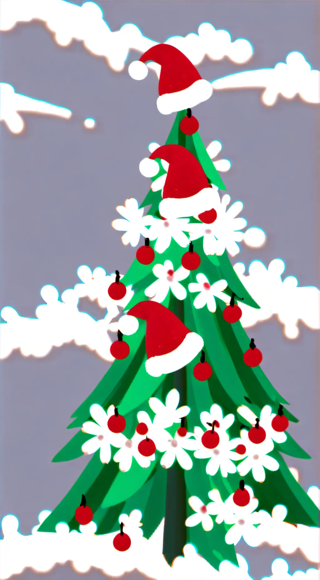 ai character: HH Xmas background