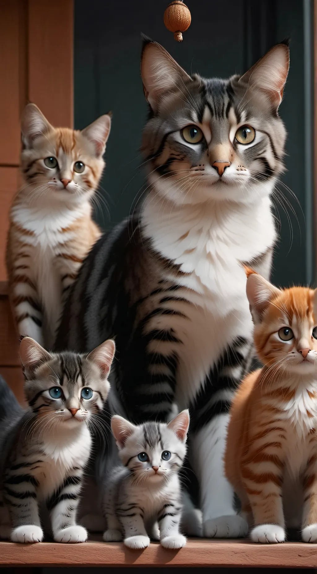 ai character: gatos abandonados  background