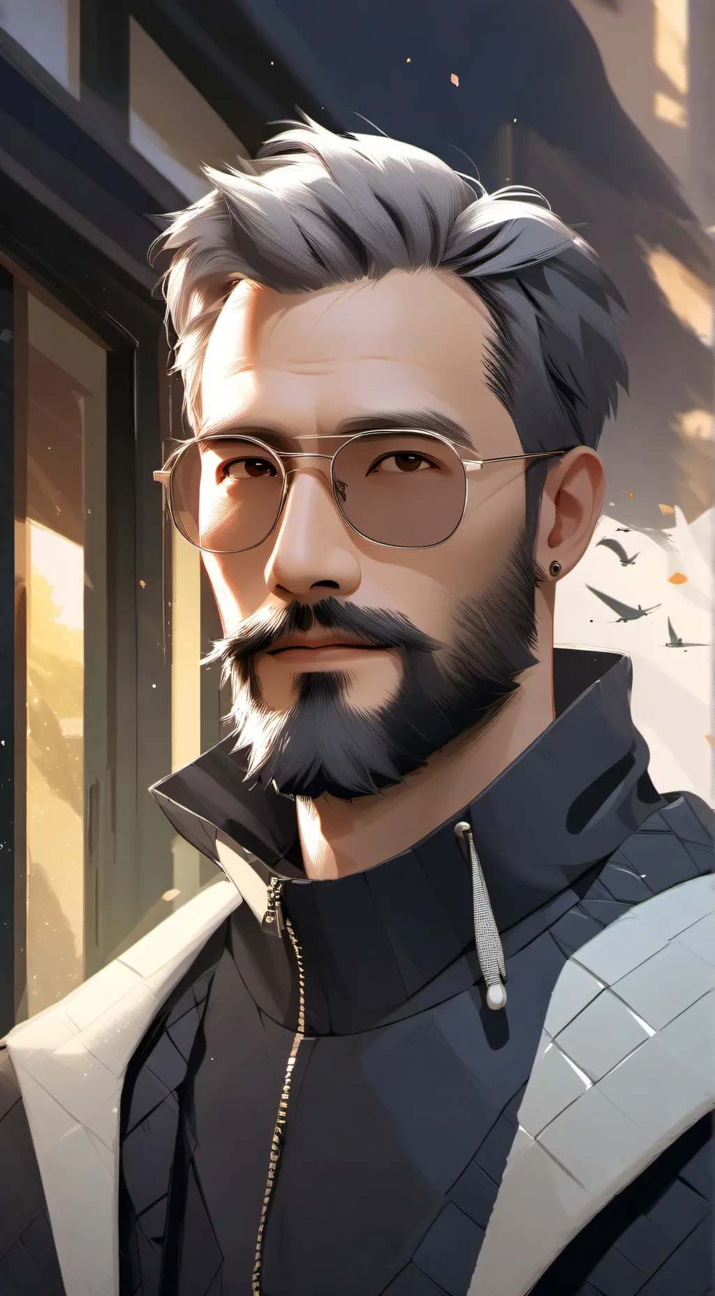 ai character: dad background