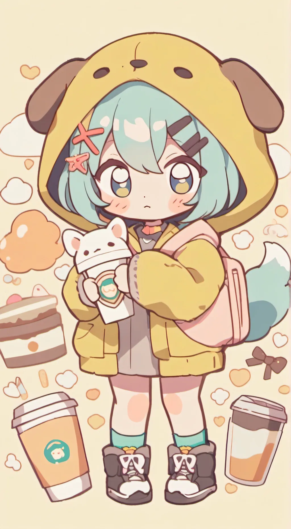 ai character: Mocky  background