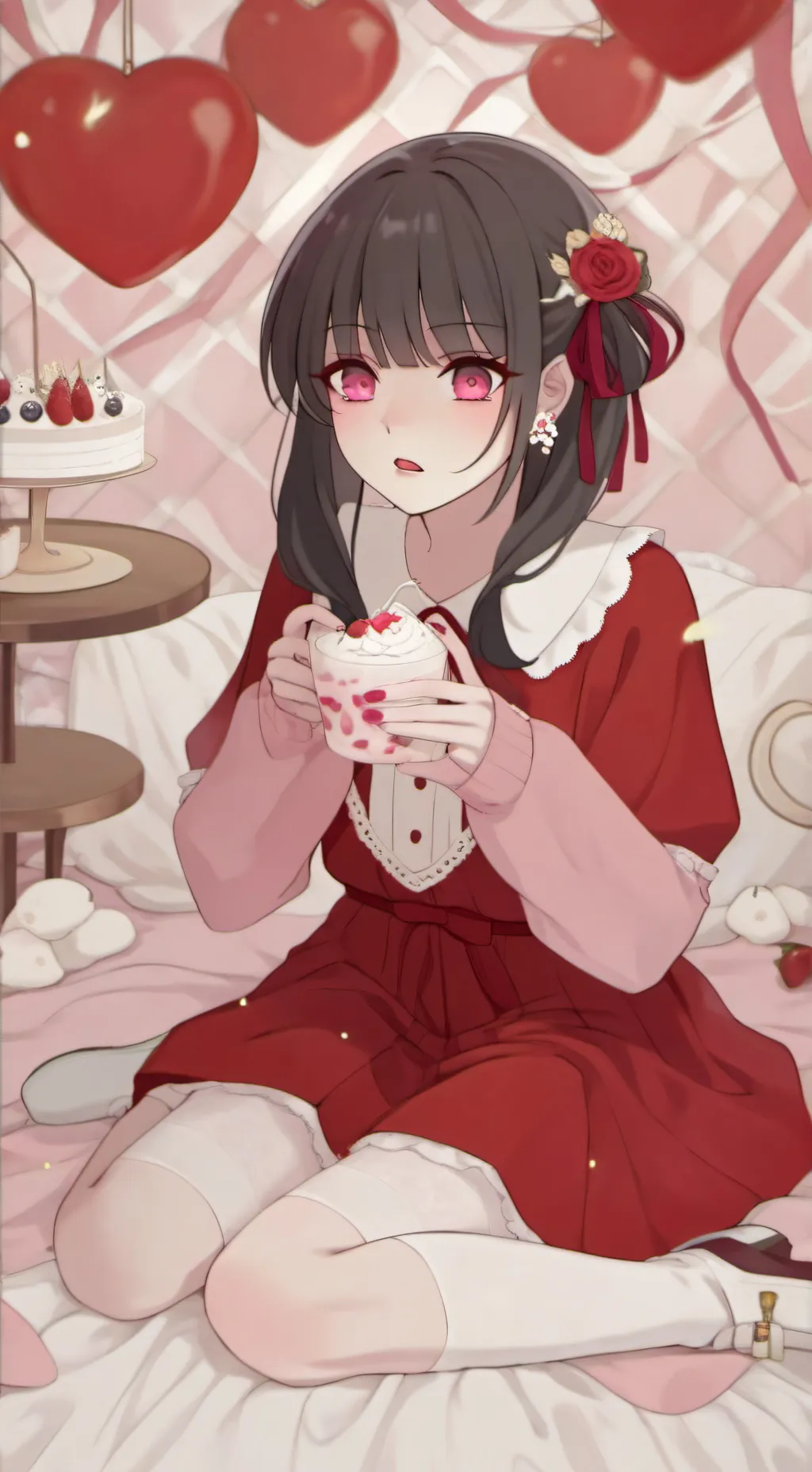 ai character: cherry  background