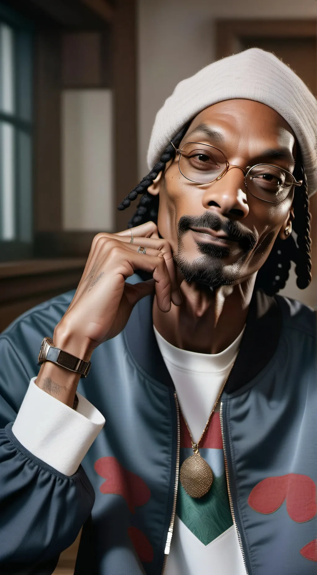 ai character: snoop dogg  background