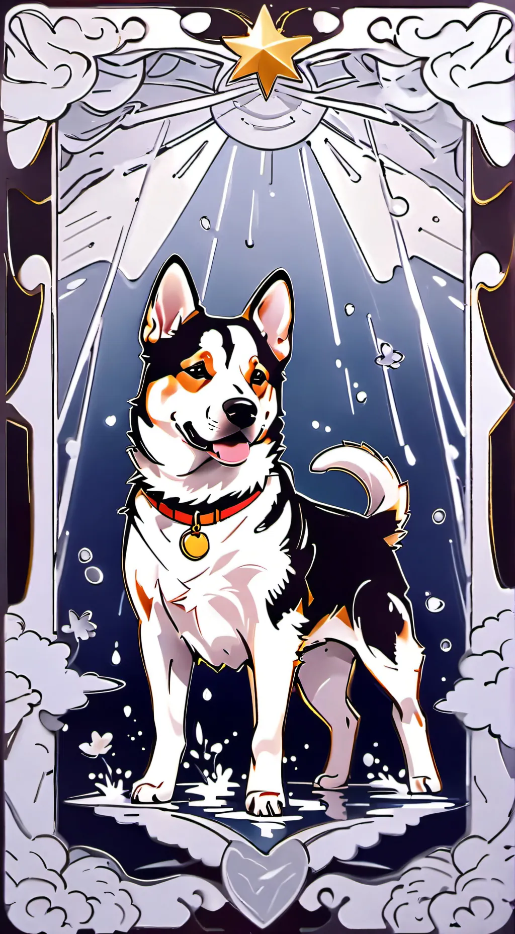 ai character: Dog pack background