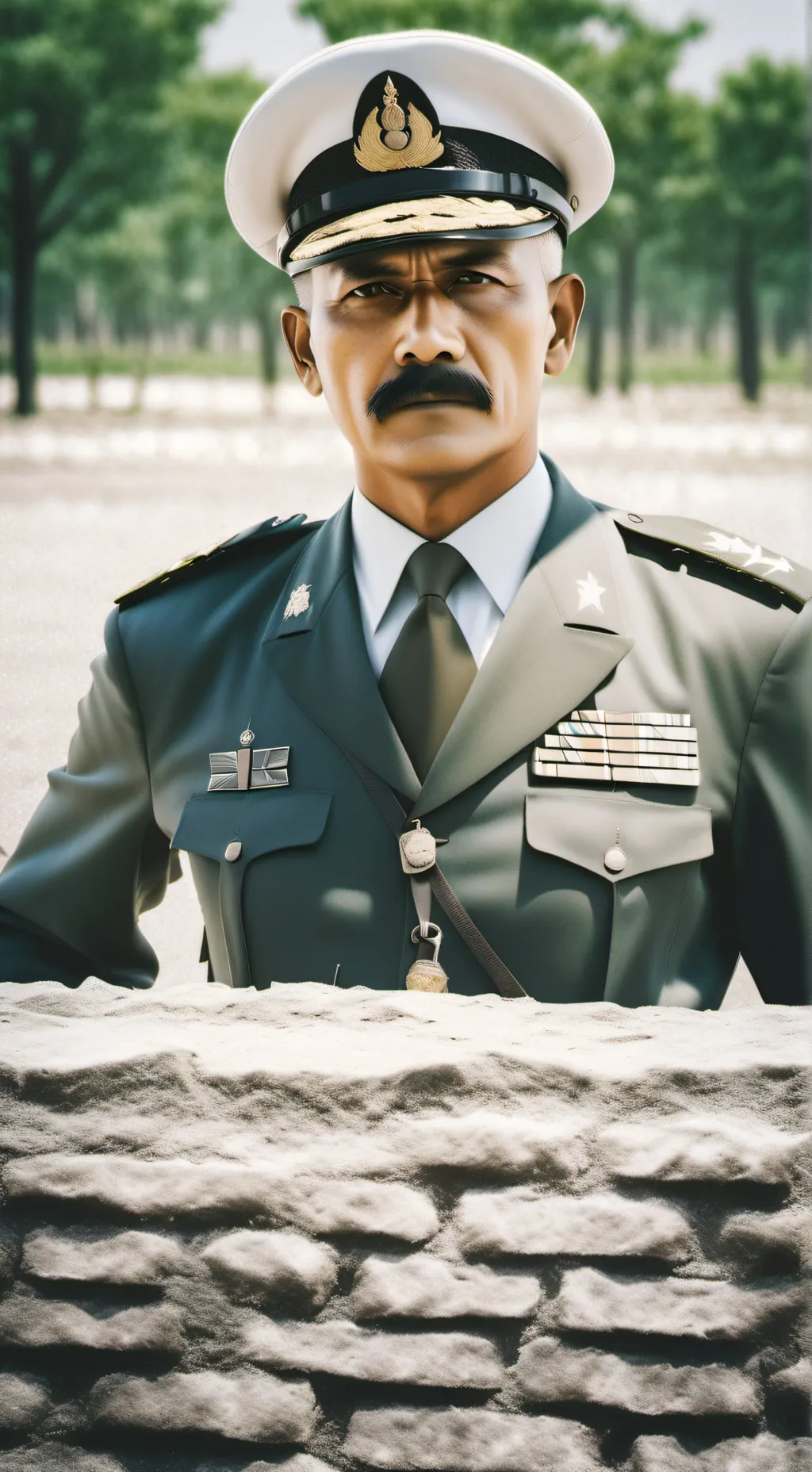 ai character: Military commander background