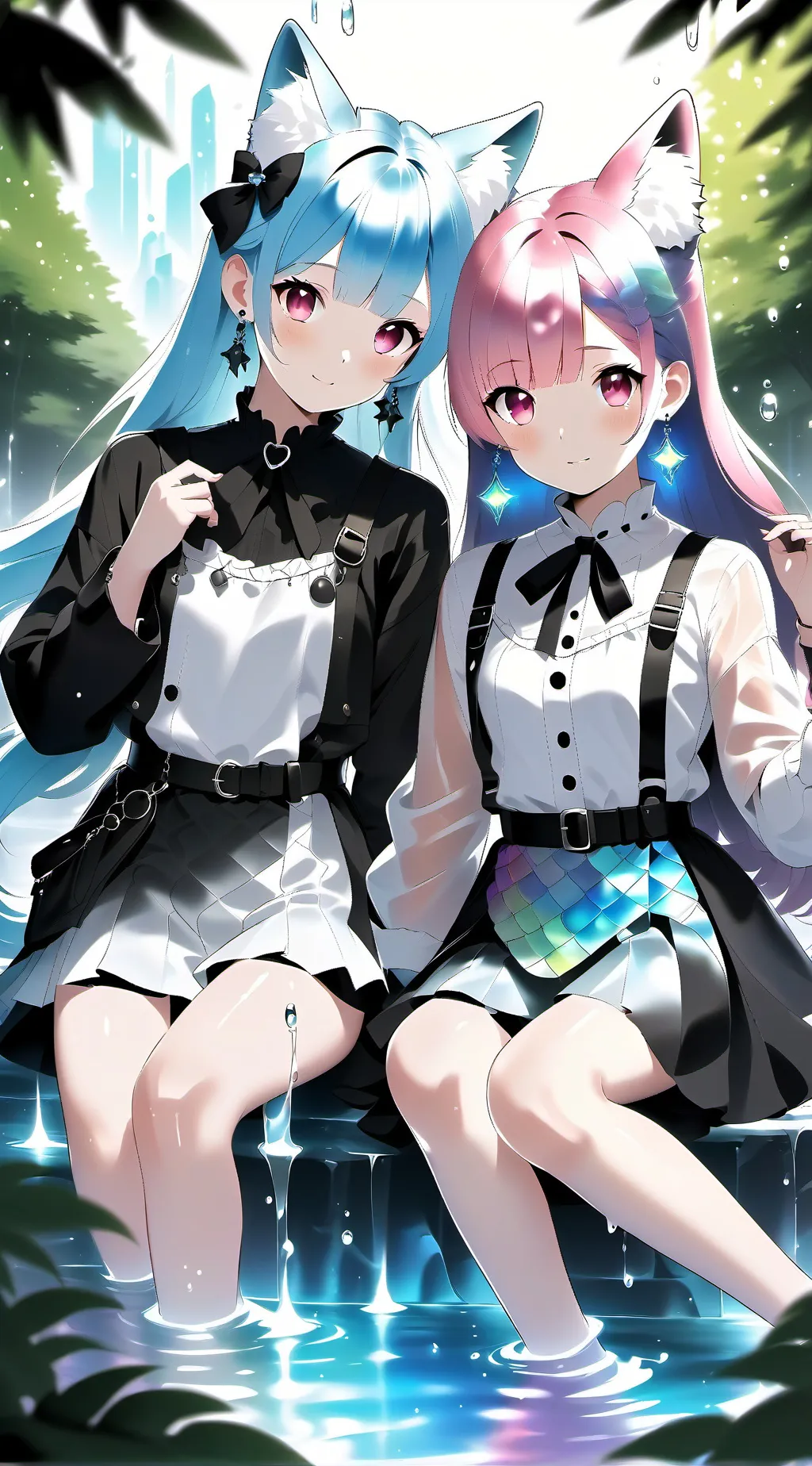 ai character: Rem and Ram background