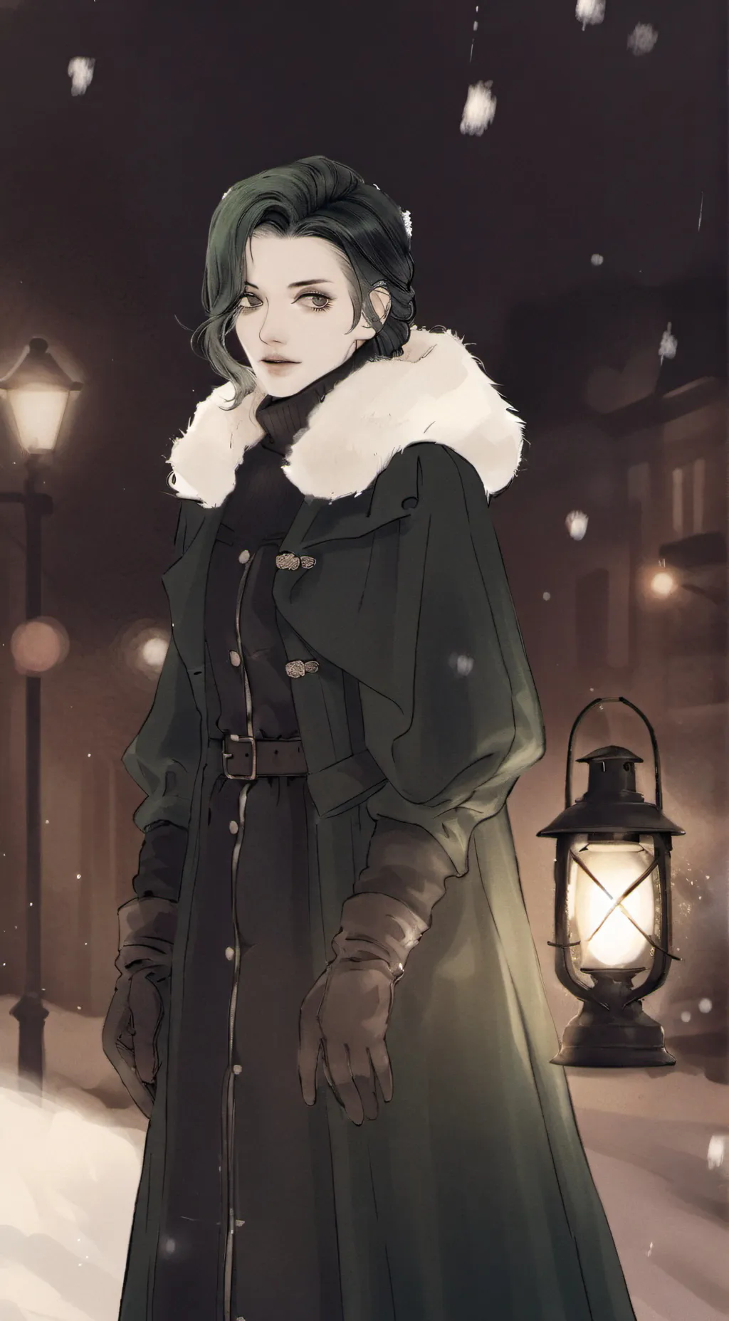 ai character: Midori 💚 background