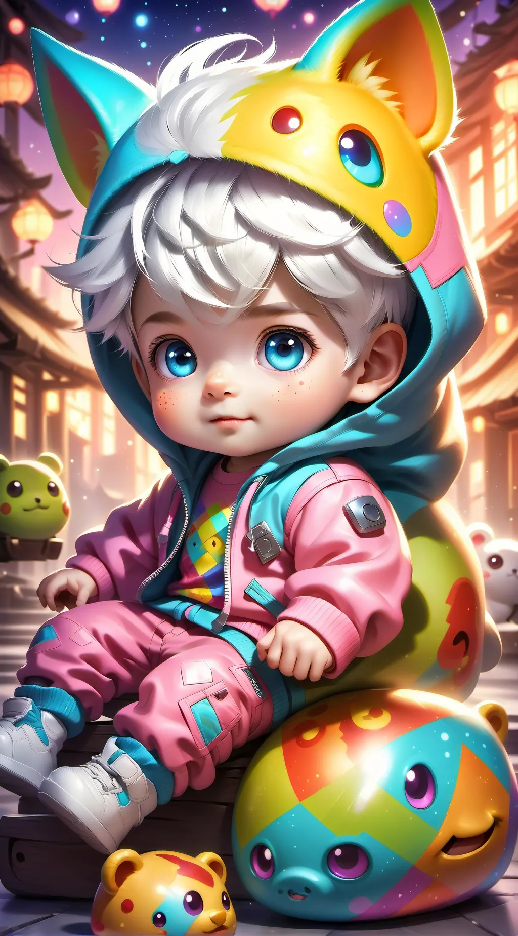 ai character: Toddler background